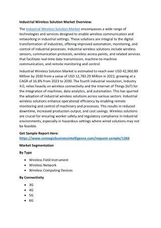 Industrial Wireless Solution Market