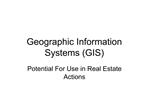 Geographic Information Systems GIS