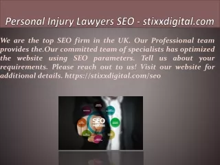 Personal Injury Lawyers SEO - stixxdigital.com