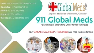 Convenient Online Get DAXAS  DALIRESP  Roflumilast Medication