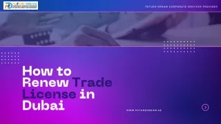 How to Renew Trade License in Dubai