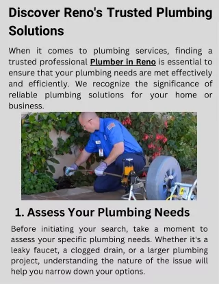 Discover Reno's Trusted Plumbing Solutions