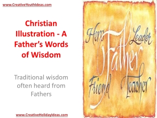 Christian Illustration - A Father’s Words of Wisdom