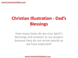 Christian Illustration - Dad’s Blessings