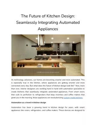 The Future of Kitchen Design_ Seamlessly Integrating Automated Appliances