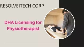 DHA Licensing for Physiotherapist