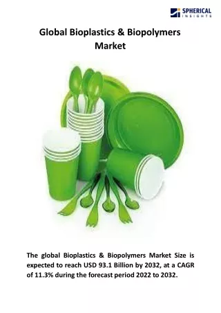 Global Bioplastics & Biopolymers Market