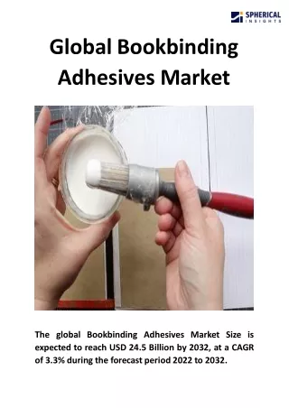 Global Bookbinding Adhesives Market