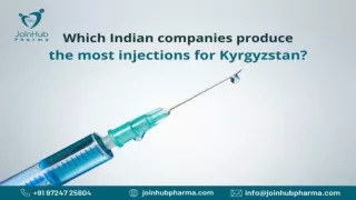 Which Indian companies produce the most injections for Kyrgyzstan