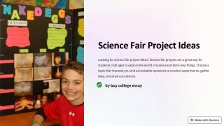 Science Fair Project Ideas