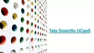 Tata - Smartflo UCaaS: | Solution Provider | Price/Cost Tariff Plan