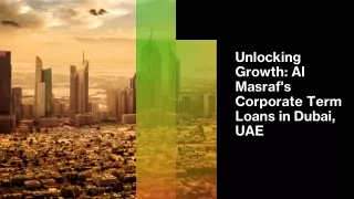 Corporate Term Loans in Dubai, UAE