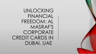 Corporate Credit Card in Dubai, UAE