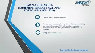 Lawn and Garden Equipment Market Size and Forecasts (2020 - 2030)