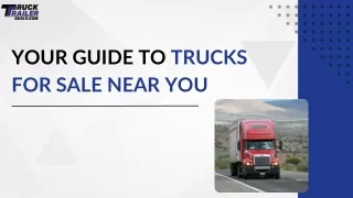 Your Guide to Trucks for Sale Near You