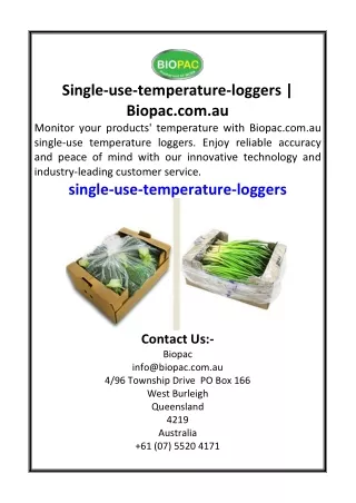 Single-use-temperature-loggers  Biopac.com.au