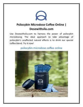 Psilocybin Microdose Coffee Online