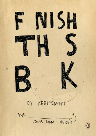 Read ebook [PDF] Finish This Book