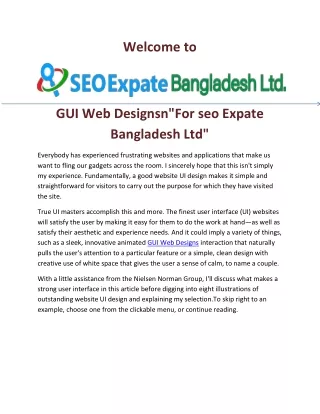 GUI Web Designsn