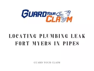 Locating Plumbing Leak Fort Myers In Pipes