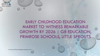 Early Childhood Education Market