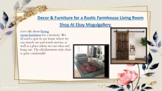Decor & Furniture for a Rustic Farmhouse Living Room