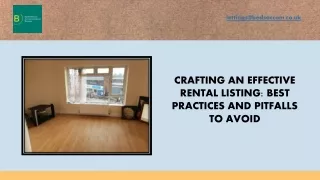 Crafting an Effective Rental Listing Best Practices and Pitfalls to Avoid