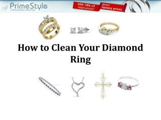 How to clean your diamond ring