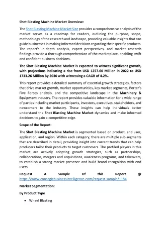 Shot Blasting Machine Market