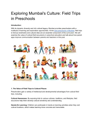 Exploring Mumbai's Culture_ Field Trips in Preschools