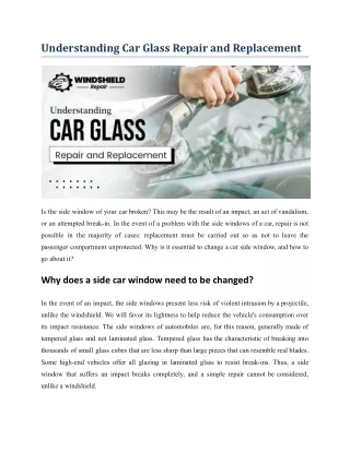 Understanding Car Glass Repair and Replacement.docx