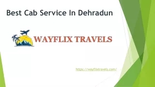 Best Cab Service In Dehradun