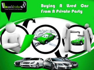 Buying Used Car From Private Party: Get Qualified