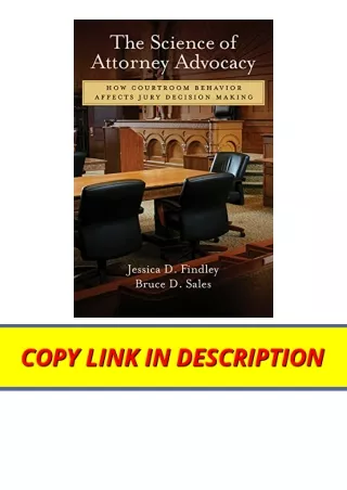 Download PDF The Science of Attorney Advocacy How Courtroom Behavior Affects Jur