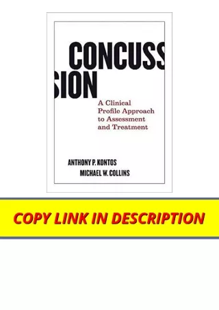 Kindle online PDF Concussion A Clinical Profile Approach to Assessment and Treat