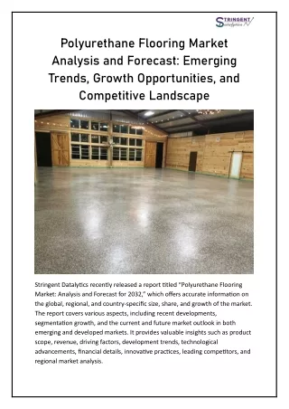 Polyurethane Flooring Market