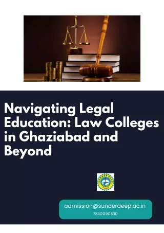 Navigating Legal Education Law Colleges in Ghaziabad and Beyond