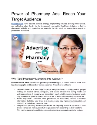Power of Pharmacy Ads_ Reach Your Target Audience