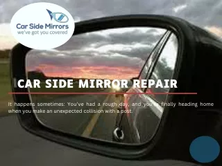 Car Side Mirror Repair