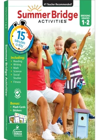 PDF Summer Bridge Activities 1st Grade Workbooks to 2nd Grade Workbooks, Math, R