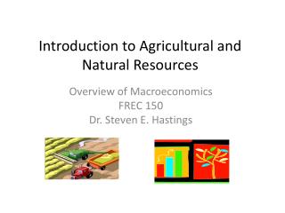Introduction to Agricultural and Natural Resources