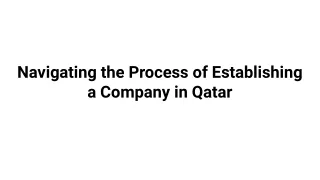 Navigating the Process of Establishing a Company in Qatar
