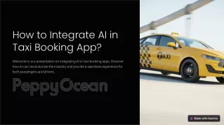 How to Integrate AI in Taxi Booking App?