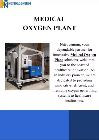 Medical Oxygen Plant | Nitrogenium