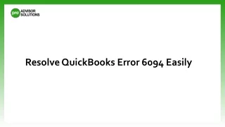 Resolve QuickBooks Error 6094 Easily