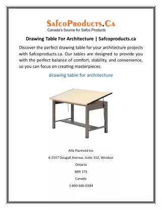Drawing Table For Architecture Safcoproducts.ca