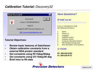 Calibration Tutorial: Discovery32