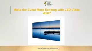 Make the Event More Exciting with LED Video Wall