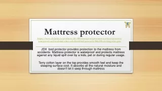 Mattress protector