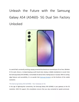 Samsung Galaxy A54